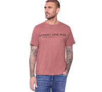 Street One Men Camiseta con Logo Estampado Sunrise Red M