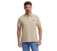 Street One Men Polo de Manga Corta para Hombre 3229199 en Calidad elástica (1 Unidad), Raw Beige, M