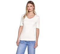Street One Palmira, Camiseta Básica de Manga Corta para Mujer, Blanco, 34