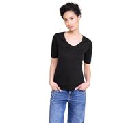 Street One Palmira, Camiseta Básica de Manga Corta para Mujer, Negro, 36