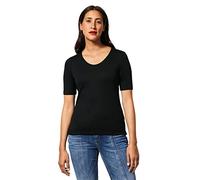 Street One Palmira, Camiseta Básica de Manga Corta para Mujer, Negro, 36