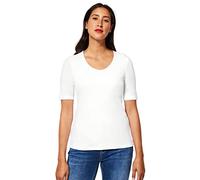 Street One Palmira, Camiseta Básica de Manga Corta para Mujer, Off White, 40
