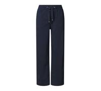 Street One Pantalón de Pierna Recta con Detalle Turn-up, Azul Profundo, 38