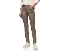 Street One Pantalones Ajustados con Revestimiento para Mujer 3715973, Marrón de Seda, 34W / 30L