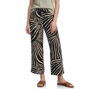 Street One Pantalones Anchos de 7/8 de Corte Ancho, Color Negro, Talla 36