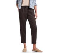 Street One Pantalones de Lino con Hebilla Espresso Brown 46