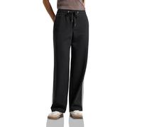 Street One Pantalones de Mujer con Rayas de galón, Negro, 40W / 30L