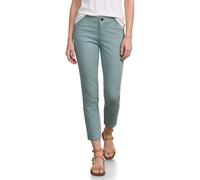 Street One Pantalones de Pierna Delgada 7/8 en Aspecto Satinado Arona Blue 36