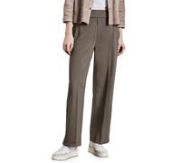Street One Pantalones de Pierna Recta para Mujer, Marrón Muddy Brown, 44W / 30L