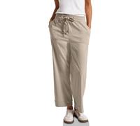 STREET ONE Pantalones Informales para Mujer con Giro, Morning Beige, 42W / 28L