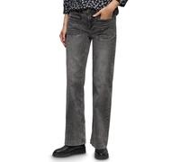 Street One Pantalones Vaqueros de Pierna Ancha, Gris Lavado 34