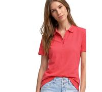 Street One Polo de Manga Corta en Estructura Acanalada Sunset Red 40