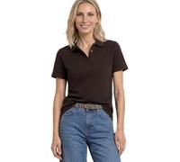 Street One Polo en Color Liso Espresso Brown 38