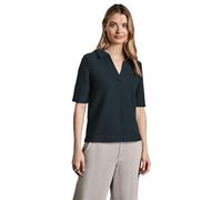 Street One Polo para Mujer con Estructura, Verde Oscuro, 38