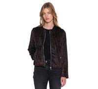 Street One Studio 2117079 Chaqueta de Terciopelo Estampado, marrón Oscuro, 36 Mujeres