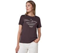 Street One Studio 3227323 Camiseta con Palabra, Fudge Red, 46 Mujeres