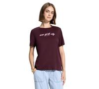 Street One Studio 3227705 Camiseta con Palabra, Dark Plum Red, 38 Mujeres