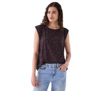 Street One Studio Blusa con Hombros caídos para Mujer 3413379 con Estampado de Leo (1 Unidad), Multicolor (Very Berry), 48