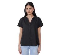 Street One Studio Blusa de Manga Corta para Mujer en Color Liso, Negro, 40