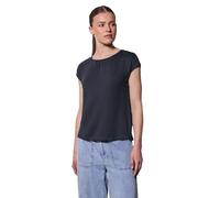 Street One Studio Camiseta básica para Mujer con Fruncido, Dark Void Blue, 36