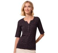 Street One Studio Camiseta con Cuello Dividido y Estampado de Leo Very Berry 42