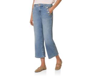 Street One Studio Cropped Wide Leg Jeans Mid Blue Wash 33