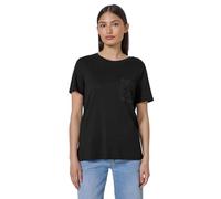 Street One Studio F323397 Camiseta con Bolsillo en el Pecho, Negro, 48 Mujeres