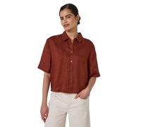 Street One Studio F345412 Camisa de Lino, Sienna Brown, 48 Mujeres