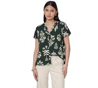 Street One Studio F345669 Blusa de Manga Corta Estampada, Desert Pine Green, 44 Mujeres