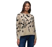Street One Suéter de Jacquard Suave, Color Beige, Talla 40