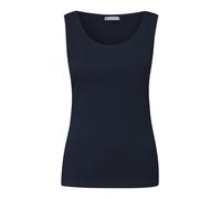 Street One A322896 Camiseta básica en Color Liso, Azul Intenso, 40 Mujeres