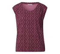Street One 3231026 - Camiseta con Hombros caídos para Mujer con Dobladillo elástico (1 Unidad), Blush Berry, 44
