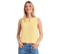 Street One Top con Cuello Redondo y Detalle Recortado Soft Yellow 44