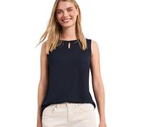 Street One Top de Cuello Redondo con Detalle de Corte Profundo Azul 46