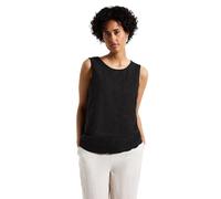 Street One Top de Mujer con Bordado Decorativo, Negro, 44