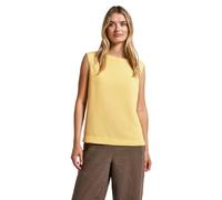 STREET ONE Top para Mujer con Detalles de Malla, Buttercream Yellow, 44