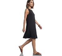 Street One Vestido hasta la rodilla con cuello redondo y detalle de botones, Negro , 46