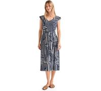 Street One Vestido Midi de Malla Estampado Dark Blue 34