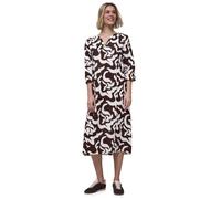 Street One Vestido Midi Lino Espresso Brown 38