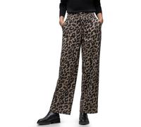 Street One Wide Leg Leo Pantalones Silk Brown 36
