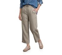 Street One Wide Leg Timeless - Pantalones de Lino (Talla 38), Color Beige