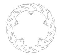 Street Rear Brake Disk Flame Fixed for optimal cooling and resistance -...