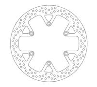 Street Rear Halo Fixed Brake Disk stainless steel - thickness 5 mm