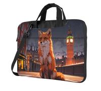 Street Red Fox - Maletín cruzado para laptop, fácil de usar cuando viajas por negocios, 14 pulgadas