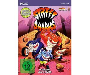 Street Sharks, Vol. 1 / Die ersten 13 Folgen der Zeichentrickserie mit beiden deutschen Synchronfassungen (Pidax Animation) (2 DVDs)
