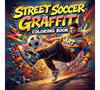 Street Soccer Graffiti Coloring Book: 50 Urban Freestyle Soccer Moves with Massive Wildstyle Graffiti Walls / Bold Coloring Pages for Teens and Adults