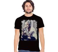 street style Genius Einstein Tatuado Color & Grey 18-84 Camiseta Urban Men Hombre 100% Algodón flameado, Negro / Color, M
