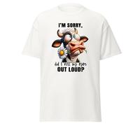 street style I Opened My Eyes And it Lit up at The Top Sarcastic Art.3248-2 Men Men Fashion 100% Algodón Peinado JK, Color blanco., S