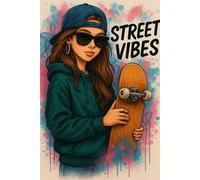 Street Vibes: Graph Paper Notebook | 120 Pages | 6x9 Inches