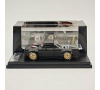 Street Weapon SW 1:64 F-150 Performance 1977 Pickup Truck Black Diecast Model Car Collection